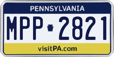 PA license plate MPP2821