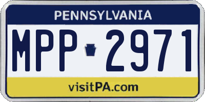 PA license plate MPP2971