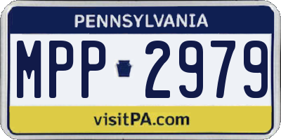 PA license plate MPP2979