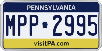 PA license plate MPP2995