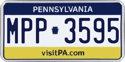 PA license plate MPP3595