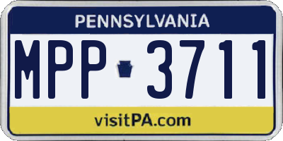PA license plate MPP3711
