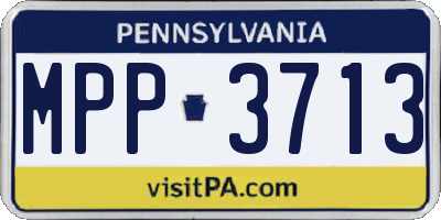 PA license plate MPP3713