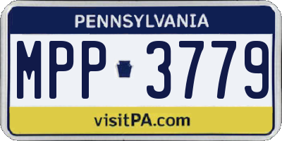 PA license plate MPP3779
