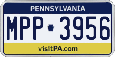 PA license plate MPP3956