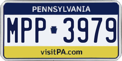 PA license plate MPP3979