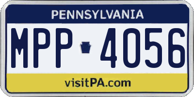 PA license plate MPP4056