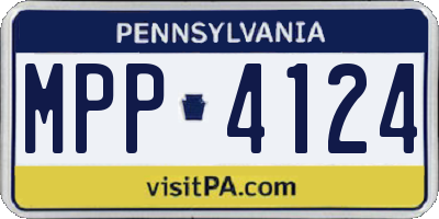 PA license plate MPP4124