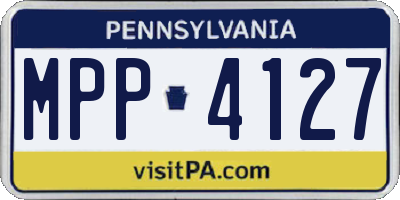 PA license plate MPP4127