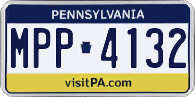 PA license plate MPP4132