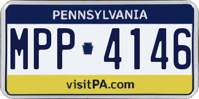 PA license plate MPP4146