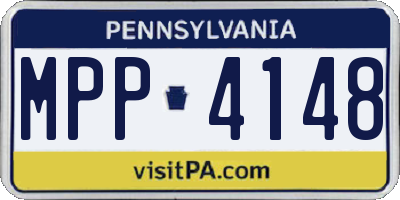 PA license plate MPP4148