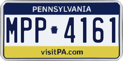 PA license plate MPP4161