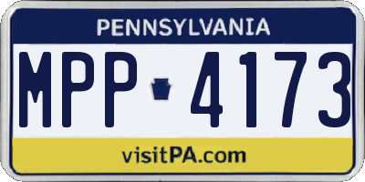 PA license plate MPP4173
