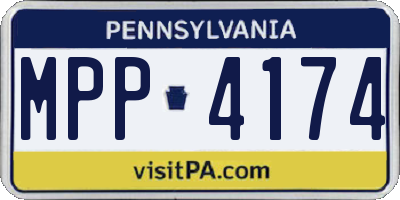 PA license plate MPP4174