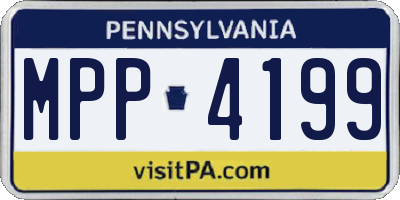 PA license plate MPP4199