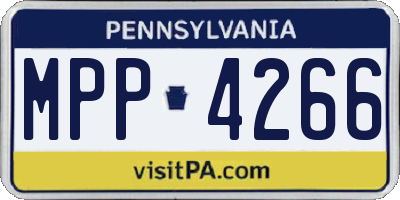 PA license plate MPP4266