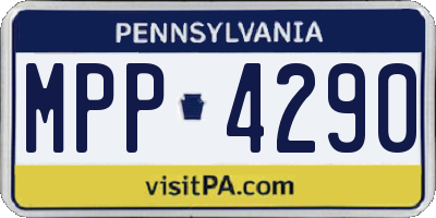 PA license plate MPP4290