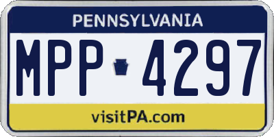 PA license plate MPP4297