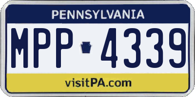 PA license plate MPP4339