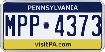 PA license plate MPP4373