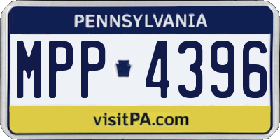 PA license plate MPP4396