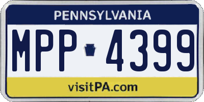 PA license plate MPP4399