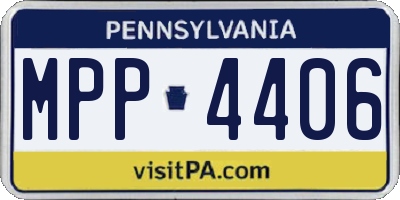 PA license plate MPP4406