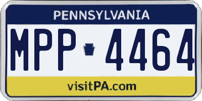 PA license plate MPP4464