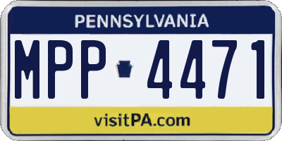 PA license plate MPP4471