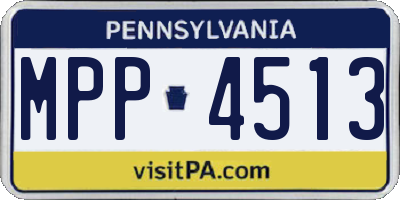 PA license plate MPP4513