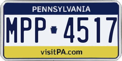 PA license plate MPP4517