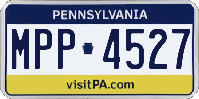 PA license plate MPP4527