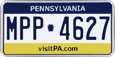 PA license plate MPP4627