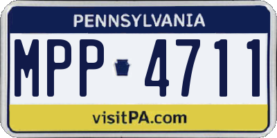 PA license plate MPP4711