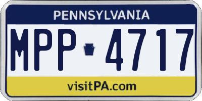 PA license plate MPP4717