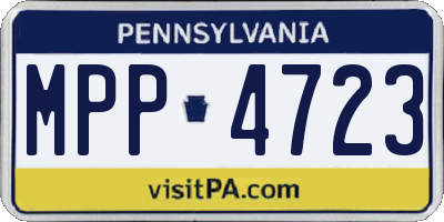 PA license plate MPP4723