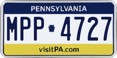 PA license plate MPP4727