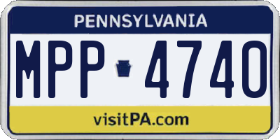 PA license plate MPP4740