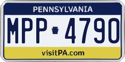PA license plate MPP4790