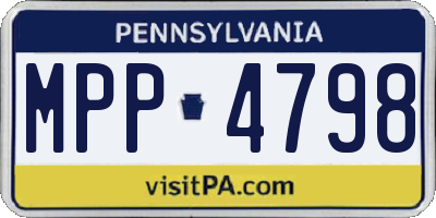 PA license plate MPP4798