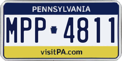 PA license plate MPP4811