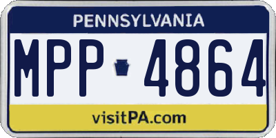 PA license plate MPP4864