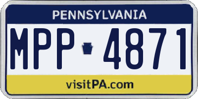 PA license plate MPP4871