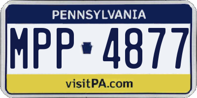 PA license plate MPP4877