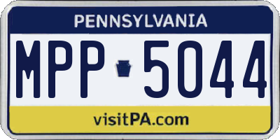 PA license plate MPP5044