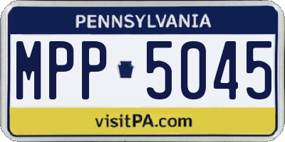 PA license plate MPP5045