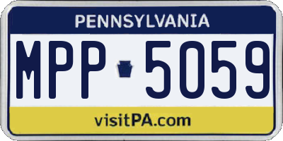 PA license plate MPP5059