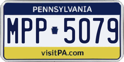 PA license plate MPP5079