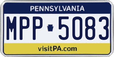 PA license plate MPP5083